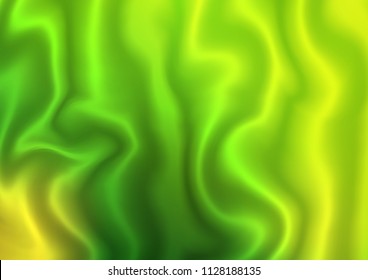Light Green vector template with lava shapes. Blurred geometric sample with gradient bubbles.  Textured wave pattern for backgrounds.