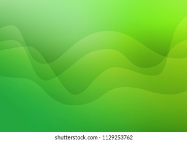 Light Green vector template with lava shapes. A sample with blurred bubble shapes. New composition for your brand book.