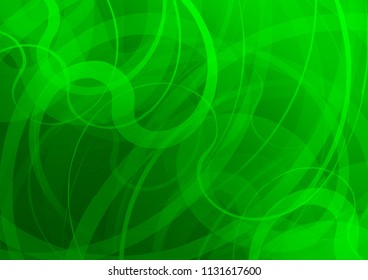 Light Green vector template with lava shapes. A sample with blurred bubble shapes. New composition for your brand book.