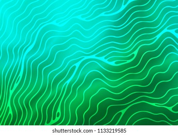 Light Green vector template with lava shapes. Geometric illustration in marble style with gradient.  A completely new marble design for your business.