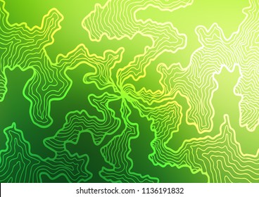 Light Green vector template with lava shapes. Shining crooked illustration in marble style. A new texture for your  ad, booklets, leaflets.