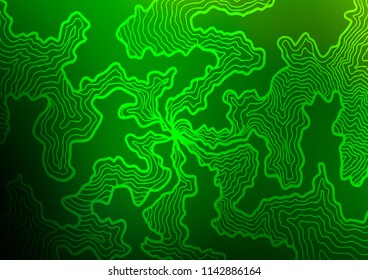 Light Green vector template with lava shapes. Creative geometric illustration in marble style with gradient. Marble style for your business design.