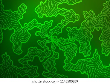 Light Green vector template with lava shapes. Blurred geometric sample with gradient bubbles.  The best blurred design for your business.