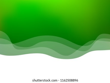 Light Green vector template with lava shapes. Shining crooked illustration in marble style. The elegant pattern for brand book.