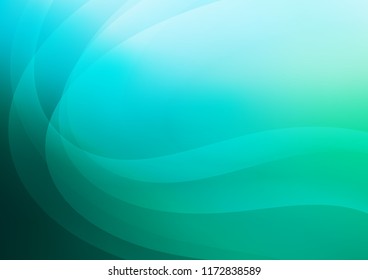 Light Green vector template with lava shapes. Shining illustration, which consist of blurred lines, circles. The best blurred design for your business.