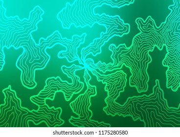 Light Green vector template with lava shapes. Geometric illustration in marble style with gradient.  Pattern for your business design.