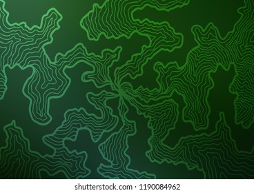Light Green vector template with lava shapes. Blurred geometric sample with gradient bubbles.  Pattern for your business design.