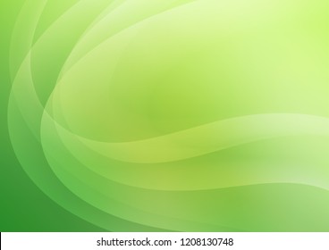 Light Green vector template with lava shapes. A vague circumflex abstract illustration with gradient. A completely new template for your business design.