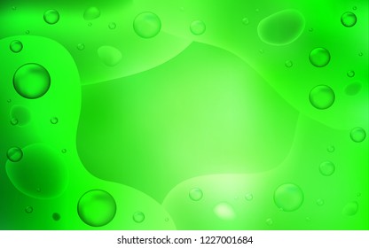 Light Green vector template with lava shapes. A completely new color illustration in memphis style. The elegant pattern for brand book.