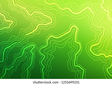 Light Green vector template with lava shapes. Colorful abstract illustration with gradient lines. A completely new template for your business design.
