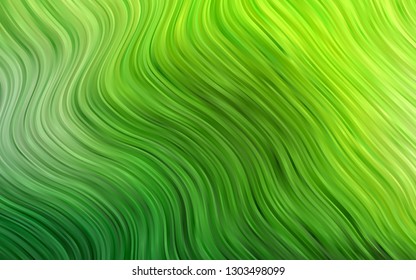 Light Green vector template with lava shapes. Blurred geometric sample with gradient bubbles.  New composition for your brand book.