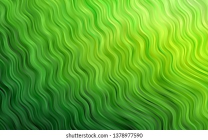 Light Green vector template with lava shapes. Blurred geometric sample with gradient bubbles.  A completely new template for your business design.