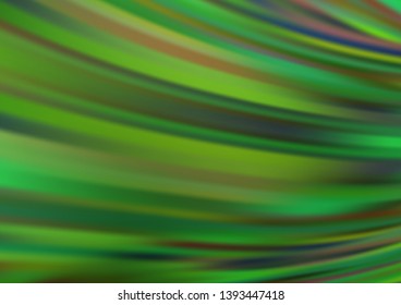 Light Green vector template with lava shapes. Creative geometric illustration in marble style with gradient. New composition for your brand book.