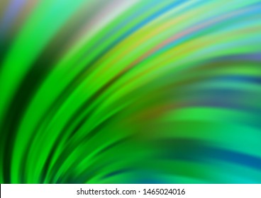 Light Green vector template with lava shapes. An elegant bright illustration with gradient. The elegant pattern for brand book.