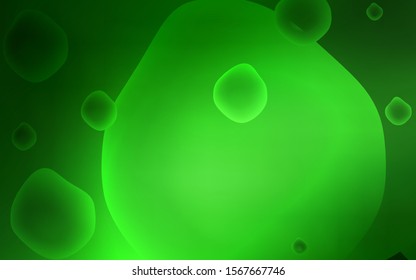Light Green vector template with lava shapes. A vague circumflex abstract illustration with gradient. New composition for your brand book.