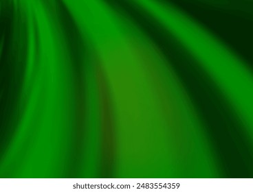 Plantilla de Vector verde claro con Formas de lava. Una elegante ilustración brillante con degradado. Nueva composición para tu libro de marca.