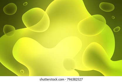 Light Green vector template with lava shapes. Modern gradient abstract illustration with bandy lines. A completely new memphis design for your business.