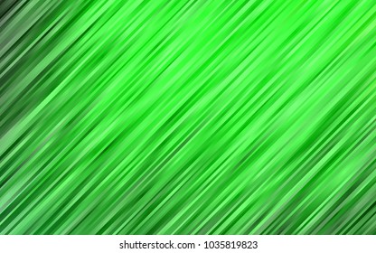 Light Green vector template with lines, ovals. Shining illustration, which consist of blurred lines, circles. Pattern for your business design.