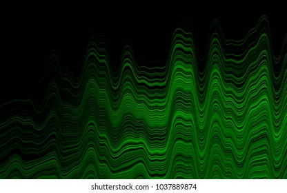 Light Green vector template with lines, ovals. Geometric illustration in marble style with gradient.  The template for cell phone backgrounds.