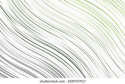 Light Green vector template with lines, ovals. Colorful illustration in abstract marble style with gradient. The best blurred design for your business.