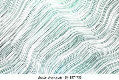 Light Green vector template with lines, ovals. A vague circumflex abstract illustration with gradient. Marble design for your web site.