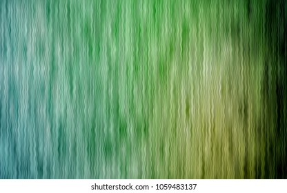 Light Green vector template with lines, ovals. Modern gradient abstract illustration with bandy lines. The template for cell phone backgrounds.