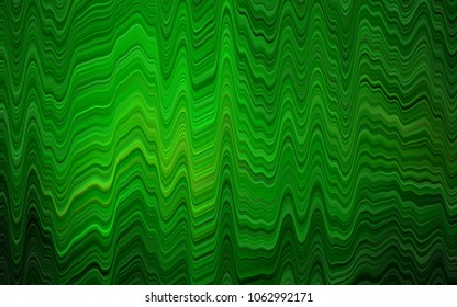 Light Green vector template with lines, ovals. Colorful abstract illustration with gradient lines. A completely new template for your business design.