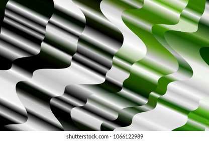 Light Green vector template with lines, ovals. A sample with blurred bubble shapes. The best blurred design for your business.