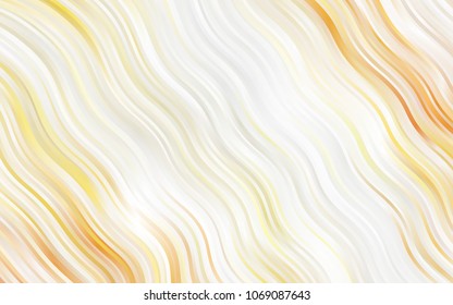 Light Green vector template with lines, ovals. Glitter abstract illustration with wry lines. A new texture for your  ad, booklets, leaflets.