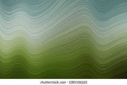 Light Green vector template with lines, ovals. A sample with blurred bubble shapes. Pattern for your business design.