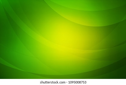 Light Green vector template with lines, ovals. Colorful illustration in abstract marble style with gradient. The template for cell phone backgrounds.
