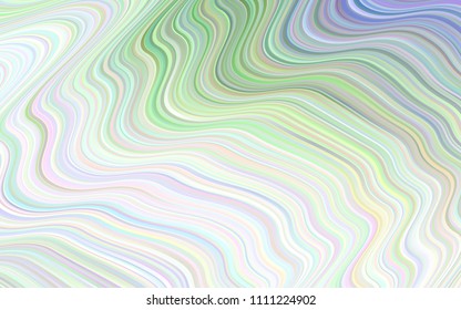 Light Green vector template with lines, ovals. A vague circumflex abstract illustration with gradient. The best blurred design for your business.