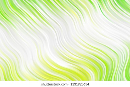 Light Green vector template with lines, ovals. Creative geometric illustration in marble style with gradient. A completely new memphis design for your business.
