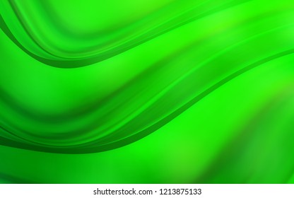 Light Green vector template with lines, ovals. Colorful abstract illustration with gradient lines. A completely new memphis design for your business.