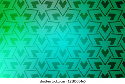 Light Green vector template with lines, triangles. Beautiful illustration with triangles in nature style. Pattern for websites.