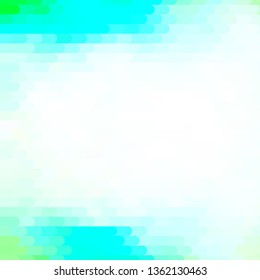 Light Green vector template with lines. Repeated lines on abstract background with gradient. Pattern for booklets, leaflets.