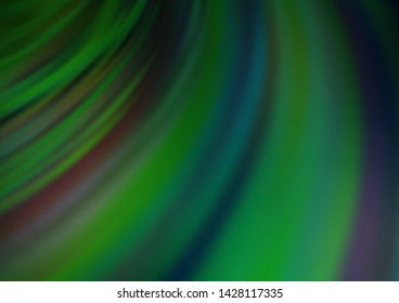 Light Green vector template with lines, ovals. Geometric illustration in marble style with gradient.  The elegant pattern for brand book.