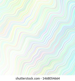 Light Green vector template with lines. Colorful geometric sample with gradient lines.  A completely new template for your design.