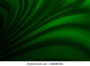Light Green vector template with lines, ovals. A completely new color illustration in marble style. A new texture for your  ad, booklets, leaflets.