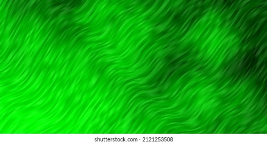 Light Green vector template with lines. Abstract illustration with gradient bows. Smart design for your promotions.
