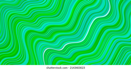 Light Green vector template with lines. Abstract illustration with gradient bows. Design for your business promotion.