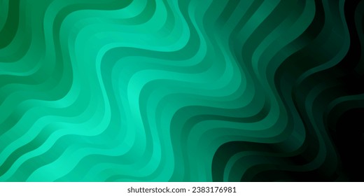 Light Green vector template with lines. Colorful illustration, which consists of curves. Best design for your ad, poster, banner.
