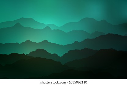 Light Green vector template with liquid shapes. Colorful abstract illustration with gradient lines. The elegant pattern for brand book.