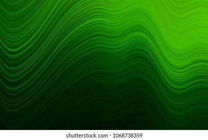 Light Green vector template with liquid shapes. A vague circumflex abstract illustration with gradient. Marble style for your business design.