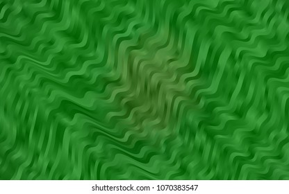 Light Green vector template with liquid shapes. Modern gradient abstract illustration with bandy lines. The best blurred design for your business.
