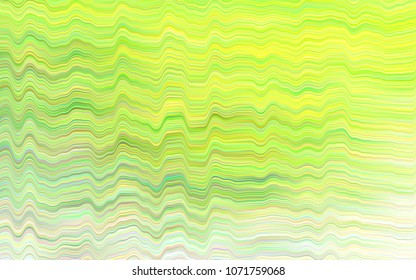 Light Green vector template with liquid shapes. Shining illustration, which consist of blurred lines, circles. New composition for your brand book.