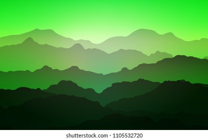 Light Green vector template with liquid shapes. Creative illustration in halftone mountain style with gradient. A completely new memphis design for your business.