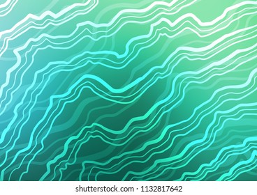 Light Green vector template with liquid shapes. Brand new colored illustration in marble style with gradient. The elegant pattern for brand book.