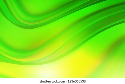 Light Green vector template with liquid shapes. Geometric illustration in marble style with gradient.  New composition for your brand book.