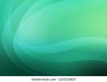 Light Green vector template with liquid shapes. Colorful illustration in abstract marble style with gradient. A completely new marble design for your business.